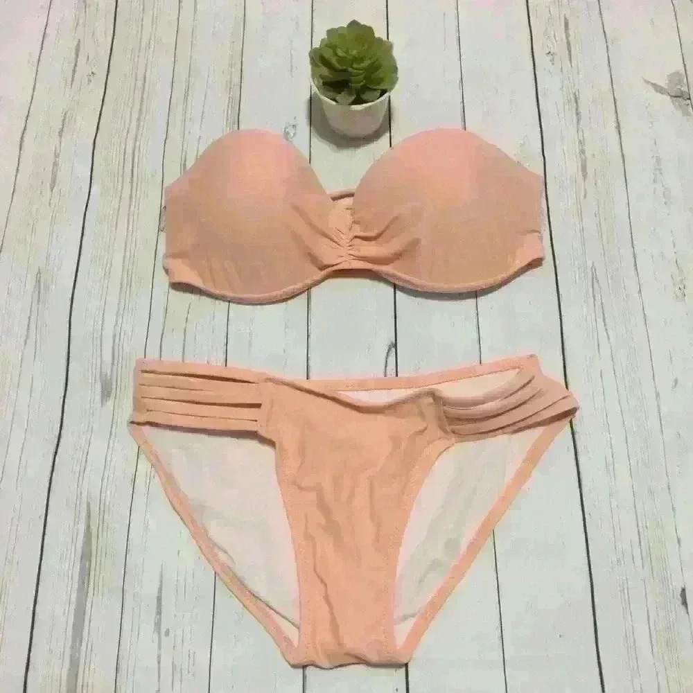 Top Melon Swimsuit Bikini Medium Pink